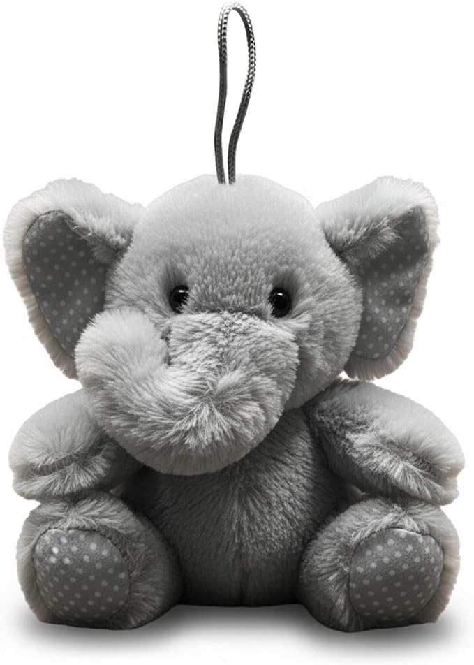 Elephant Dog Toy | Squeaky Elephant | Plush Elephants Dogs Toys | Stuffed Squeaky Chew Dog Toy | Realistic Animal Dogs Toys | Interactive Squeaky Elephants | Small/Medium Breed | Grey | 6"