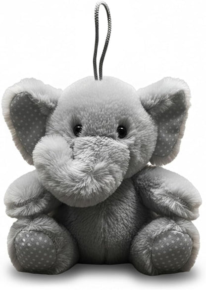 Elephant Dog Toy | Squeaky Elephant | Plush Elephants Dogs Toys | Stuffed Squeaky Chew Dog Toy | Realistic Animal Dogs Toys | Interactive Squeaky Elephants | Small/Medium Breed | Grey | 6"