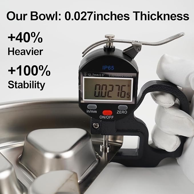 Kactoily 304 Stainless Steel Slow Feeder Dog Bowl, 2.5 Cups Non-Slip Pet Bowl, Raised Design for Slow Eating & Digestive Health - Perfect for Medium Large Dogs