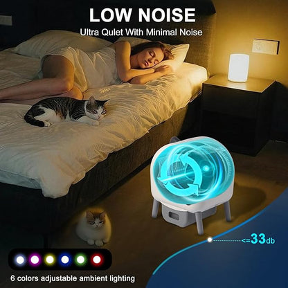 Self Cleaning Litter Box, Automatic Cat Litter Box, Self Cleaning for Cats, 76L Large Capacity for Multiple Cats with App Control Multi Safety Protection, Garbage Bags, Mat, Brush