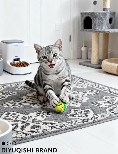 40 Pcs Luxury Cat Balls Set, Indoor Interactive Cat Toys for Bored Kittens, Jingle Balls Plush Glow Balls Soft Pom Balls, Play Balls for Kitties All Ages (1.5'' - 2.3'')