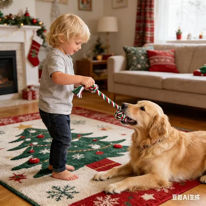 Pet Rope Toys (Small Christmas Colors 6pcs)