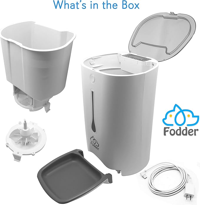 SereneLife 7QT Smart Automatic Pet Feeder - Electronic Digital Dry Food Dispenser for Cats and Dogs with Built-in Microphone, Voice Recorder, Timer Programmable, Optional Battery Operation