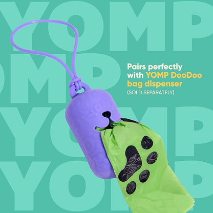 Yomp Compostable Dog Poop Bags (60 Bags, 1-Month Supply) – Leak-Proof, Biodegradable Dog Waste Bags Made from Corn Starch (13" x 9") - Standard Size