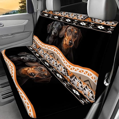 AFPANQZ Dachshund Stripes Car Back Seat Covers Protector Rear Car Seat Cushion Dust and Scratch Proof Universal Fits Car, Truck, SUV, Van Against Dirt & Pet Fur Cover