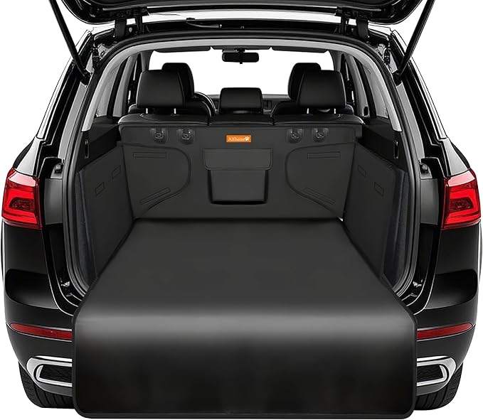 Alfheim Cargo Liner for Dogs, Nonslip Waterproof Pet Boot Liner with Bumper Flap Protector, Durable Washable Cargo Cover Mat Travel, Universal for Medium Small Car SUV