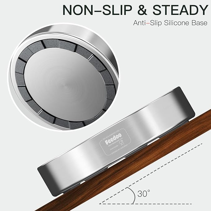 Slow Feeder Dog Bowl-1Cup for Small Puppy, Double-Layer 304 Stainless Steel Puzzle Bowl, Anti-Choking for Fast Eaters, Heavy-Duty Non-Slip Base, Dishwasher Safe
