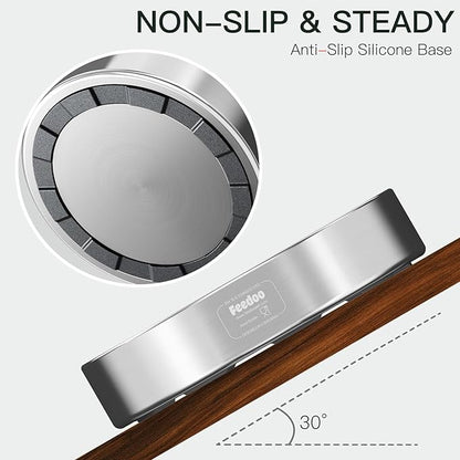 Slow Feeder Dog Bowl-1Cup for Small Puppy, Double-Layer 304 Stainless Steel Puzzle Bowl, Anti-Choking for Fast Eaters, Heavy-Duty Non-Slip Base, Dishwasher Safe