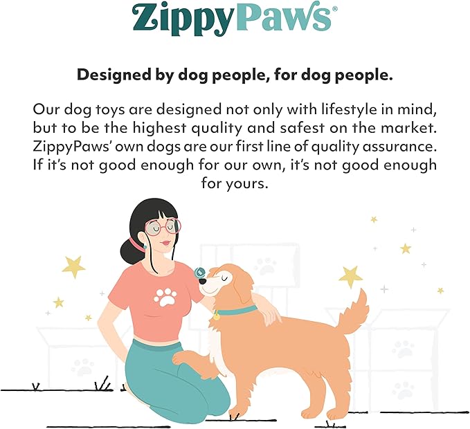 ZippyPaws Burrow Replacement Miniz - Interactive Dog & Puppy Toys for Boredom, Stimulating Pet Products to Keep Them Busy, Plush Refills for Hide & Seek Puzzle, Enrichment Squeaky Toys - Mixed 6 Pack