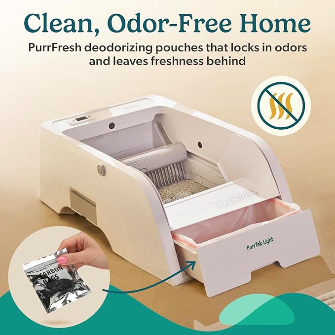 Automatic Self Cleaning Litter Box for Cats with APP Control Smart SelfCleaning Cat LitterBox, Automatic Cleaning, Odor Control, Quiet & Easy Maintenance