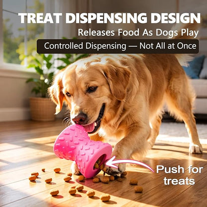 Dog Puzzle Toy – Treat-Dispensing Dog Toy to Keep Dogs Busy, Interactive Dog Toy for Mental Stimulation & Boredom Relief,Slow Feeder Dog Toy for Small & Medium Dogs