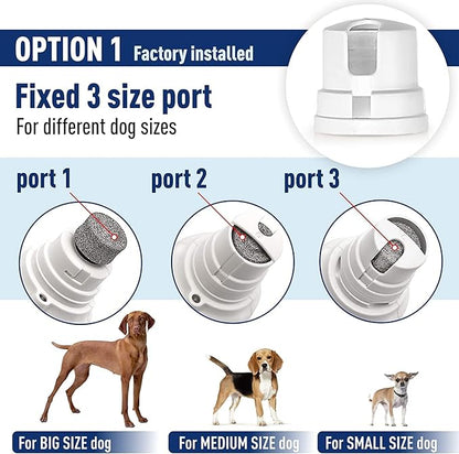 REXIPETS Cat and Dog Nail Grinder - Rechargeable Electric Pet Nail Clipper & Trimmer- Painless Paws Grooming - Quiet 2-Speed Motor. 3 Size Ports for Small, Medium, Large Pets- Up to 4 Hours of Charge