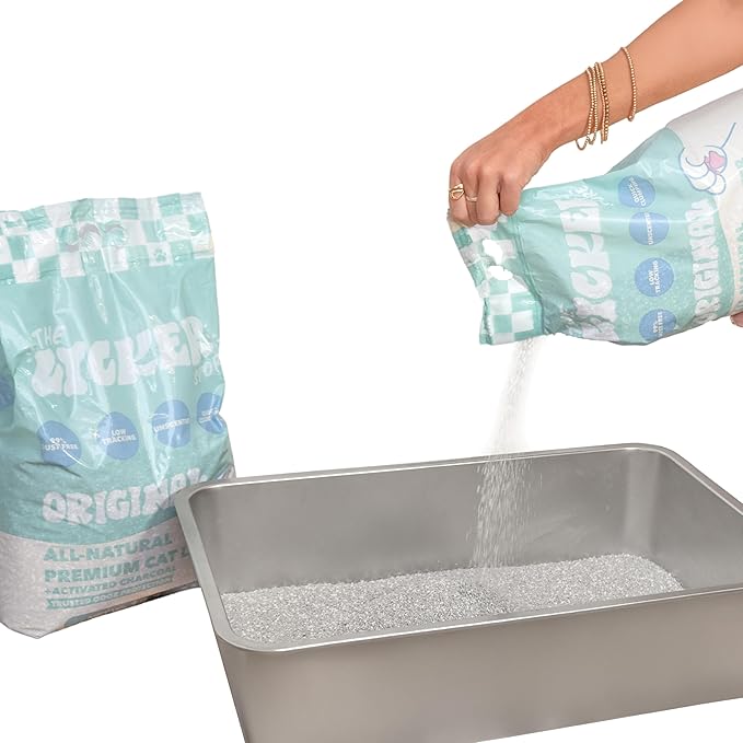 CLR2000A Unscented Premium Clumping Bentonite Clay Cat Litter w/Activated Charcoal, Natural Odor Control, 99% Dust-Free, 18.7 LBS