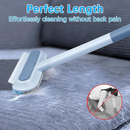 3-In-1 Pet Hair Remover Brush Set, Multifunctional Hair Removal Brush For Dogs And Cats, Reusable Lint Roller With Cleaning Comb, Blue
