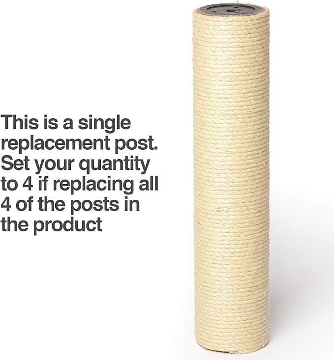 PetFusion Ultimate Cat Window Climbing Perch Replacement Post (1 of 3) for Cat Window Perch