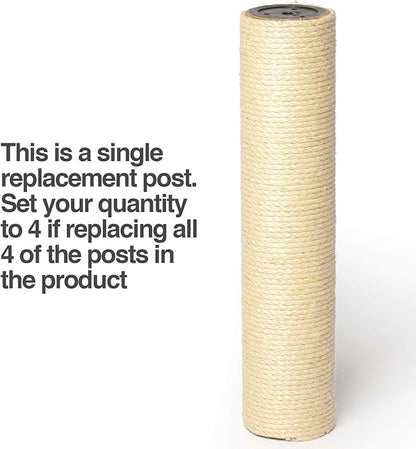PetFusion Ultimate Cat Window Climbing Perch Replacement Post (1 of 3) for Cat Window Perch