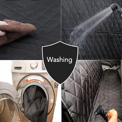 Back Seat Extender for Dogs Waterproof Pet Durable Dog Seat Cover with Seatbelt for Cars Sedan SUV Trucks in Car Accessories Dog Hammock Easy to Clean