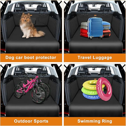 Alfheim Cargo Liner for Dogs, Nonslip Waterproof Pet Boot Liner with Bumper Flap Protector, Durable Washable Cargo Cover Mat Travel, Universal for Medium Small Car SUV