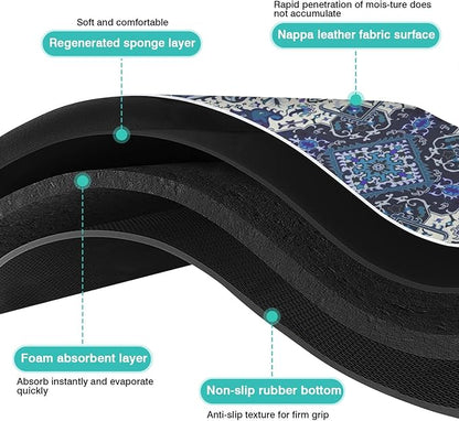 Pet Feeding Mat for Floors Waterproof Dog Mat for Food and Water Absorbent Quick Dry Non Slip mat for Cat Bowls