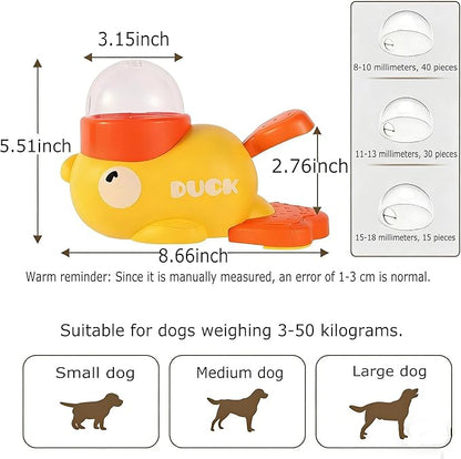 Dog Interactive Treat Dispenser Toy,Slow Feeder Dog Bowl,Dog Interactive Treat Feede Toys,IQ Training and Workout for Cats and Dogs. (Yellow)