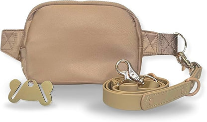 Hands Free Leash and Belt Bag | Chestnut Belt Bag + Leash