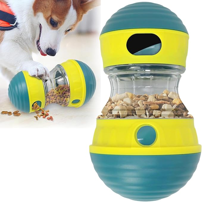 Interactive Dog Toys to Keep Them Busy, Puppy Puzzle Adjustable Food Dispenser Slow Feeder, Enrichment Treat Dispensing Toy Ball for Large/Medium/Small Breed Dogs Pet Gift