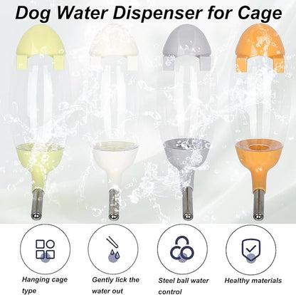 No-Drip Water Bottle/Feeder for Hamsters/Guinea Pigs/Ferrets/Rabbits/Cats and Dogs, Small Animals and Small Pets - for Use in Cages, Crates or Suspension Mounts.13.5 oz. Nozzle 10 mm, White