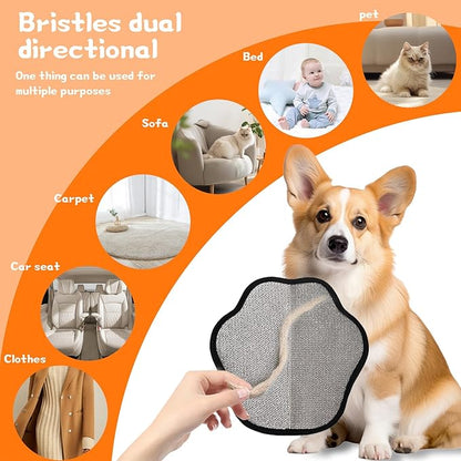 Pet Hair Removal Glove for Dog and Cat, Upgraded 5-Finger Electrostatic Pet Hair Remover, Reusable and Easy Cleaning, Effortlessly Remove Hair from Clothing, Couch, Carpet, Car Seat and Furniture