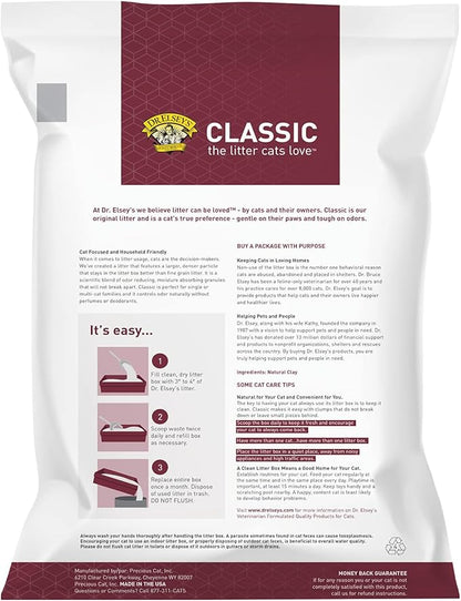Precious Cat Classic Premium Clumping Cat Litter, 18 lb Bag