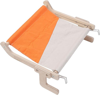 Pilipane Cat Window Perch Wood Window Hanging Pet Hammock Sturdy Frame Cat Sleeping Bed Seat Shelves for Windowsill Bedside