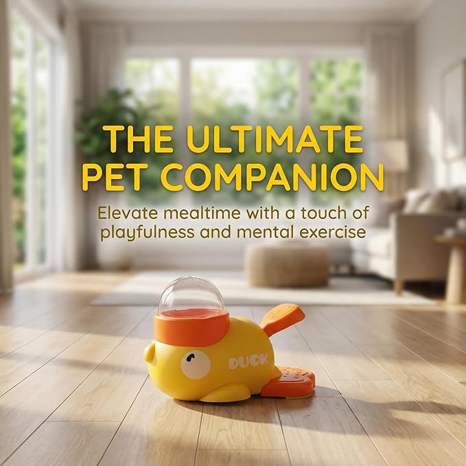 Interactive Dog Toys Food Puzzle Slow Feeder, Duck Shape Slow Feeder for Small Medium Dogs Eenrichment Toys, Promotes IQ Training and Entertainment Reduces Bloating Anti-Gulping