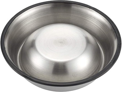 Juvale Stainless Steel Dog Bowls Set - Nonslip Dog Water Bowl Base - Dual Food & Water Pet Dishes - Dishwasher Safe Cat Dish - Pack of 2, 10 in Diameter