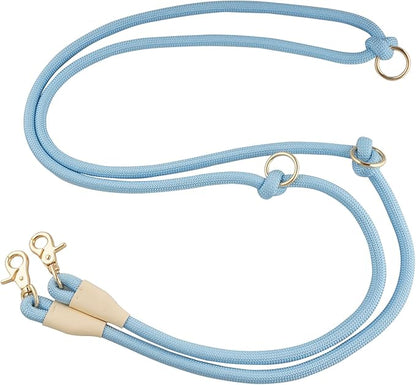 8.5ft Multifunctional Hands Free Nylon Rope Waist Dog Leash, Adjustable Shoulder Crossbody Walking Lead