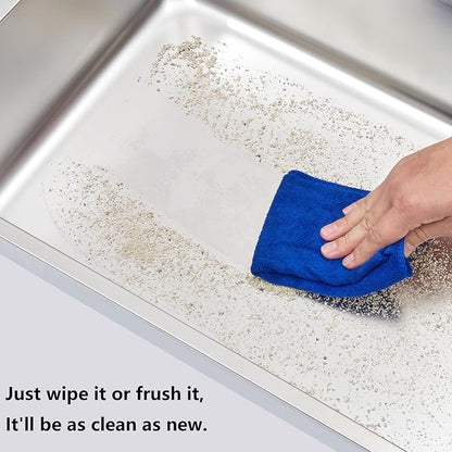 Stainless Steel Litter Box 2 Pack, 18"x14"x6"(Height) Medium to Large Cat Litter Box Easy Clean, Non Stick Metal Litters Boxes No Smell for Full-Grown Cats or Kitty/Kitten