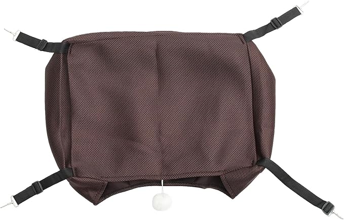 Comfortable Cat Hammock and Sleeping Nest, Breathable Sandwich Mesh Fabric, Machine Washable Hanging Bed for Small Pets, Coffee Color, Size M, Suitable for Cat Cages and Indoor Use