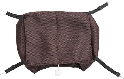 Comfortable Cat Hammock and Sleeping Nest, Breathable Sandwich Mesh Fabric, Machine Washable Hanging Bed for Small Pets, Coffee Color, Size M, Suitable for Cat Cages and Indoor Use