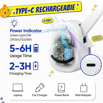 Interactive Cat Toys for Indoor Cats Automatic Electric Flying Bird Feather Mouse Toy - Best Kitten & Adult Cat Enrichment Mouse cat Toy Hanging Electric Kitty Toys for Bored Cats