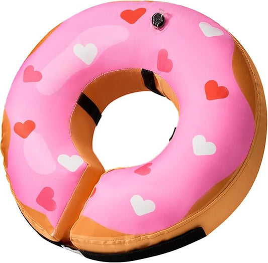 BENCMATE Inflatable Dog Cone Collar Alternative, Soft Dog Cone for Small Medium Large Dogs and Cats, Neck Recovery ECollar Donut Collar After Surgery (XXLarge, HeartShape)