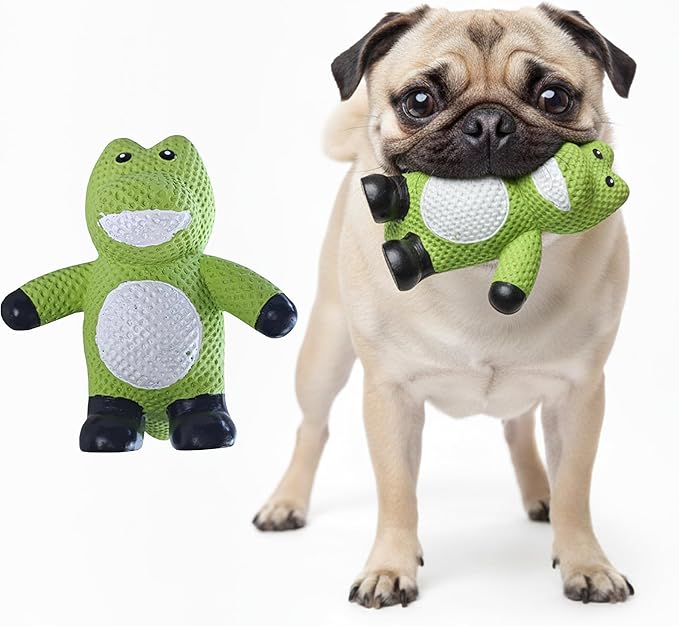 My Pet & Me - Squeaky Dog Toys for Light to Moderate Chewers - Fun Latex Toys for Puppies, Teething, and Gentle Play - Interactive Fetch and Chew Toy with Squeaker