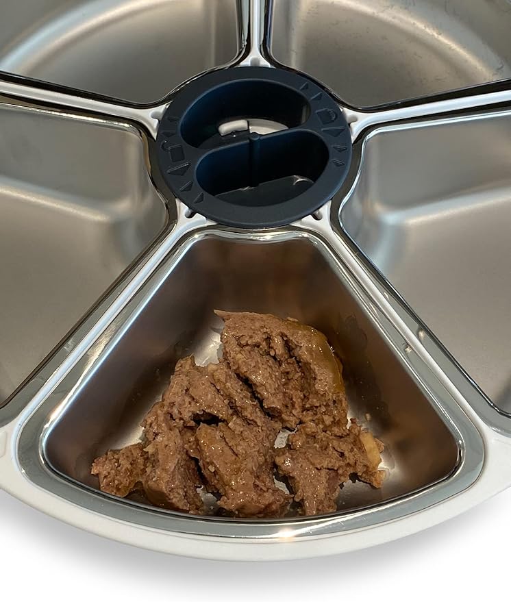 Cat Mate Stainless Steel Bowl Inserts - Replacement Bowls for 5-Meal C500 Automatic Pet Feeder (Pack of 5)