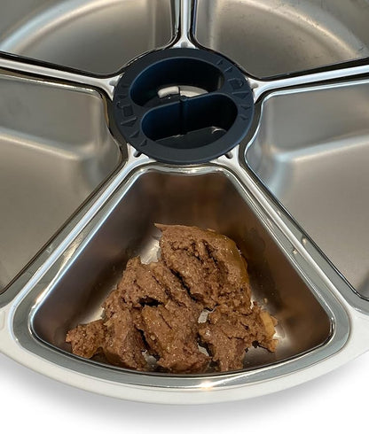 Cat Mate Stainless Steel Bowl Inserts - Replacement Bowls for 5-Meal C500 Automatic Pet Feeder (Pack of 5)