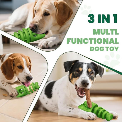 BAEJMJK Bully Stick Holder for Dogs Durable Chew Toys for Aggressive Chewers Dog Treat Toy to Keep Them Busy Safety Dog Chew Holder for Medium Large Dogs-Helps Reduce Choking Risk(Green)