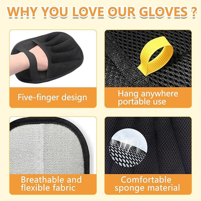 Pet Hair Remover Glove, Pet Hair Remover for Laundry, ReusableElectrostatic Dog Cat Hair Removal Gloves for Furniture