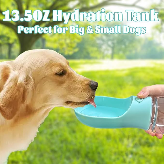 Portable Dog Water Bottle Portable Water Bottle for Dogs On The Go,Portable Dog Bowl Cat Bowl for Pet(Blue)