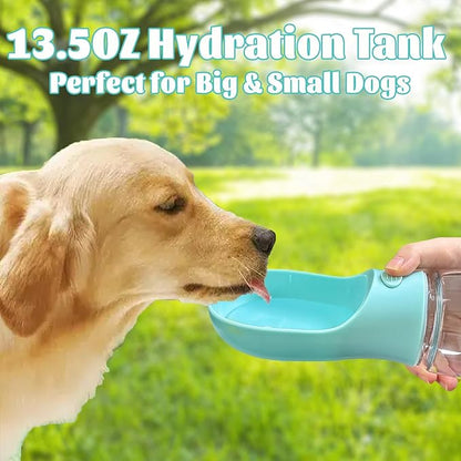 Portable Dog Water Bottle Portable Water Bottle for Dogs On The Go,Portable Dog Bowl Cat Bowl for Pet(Blue)