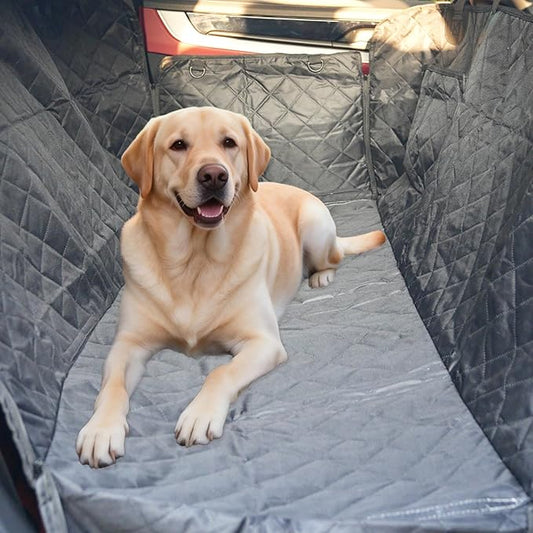 Dog Car Seat Cover for Back Seat, Waterproof Auto Backseat Hammock for Small & Large Dogs,Washable Rear Seat Pet Cover Protector Accessories for Cars, Trucks, SUVs