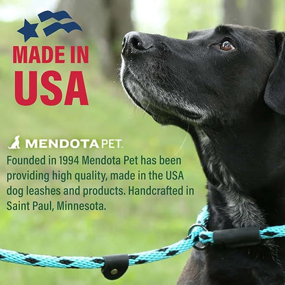Mendota Pet Snap Leash - British-Style Braided Dog Lead, Made in The USA - Camo, 3/8 in x 6 ft - for Small/Medium Breeds