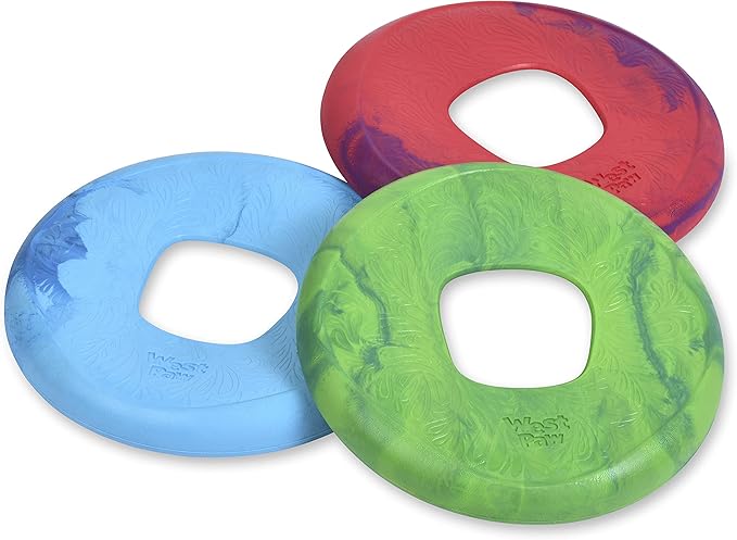 WEST PAW Seaflex Sailz Dog Toy Flying Disc – Machine Washable Dog Toys for Moderate Chewers – Eco-Friendly Zogoflex Toys for Dogs – Perfect for Gnawing, Fetch, Catch, Pet Training – Emerald