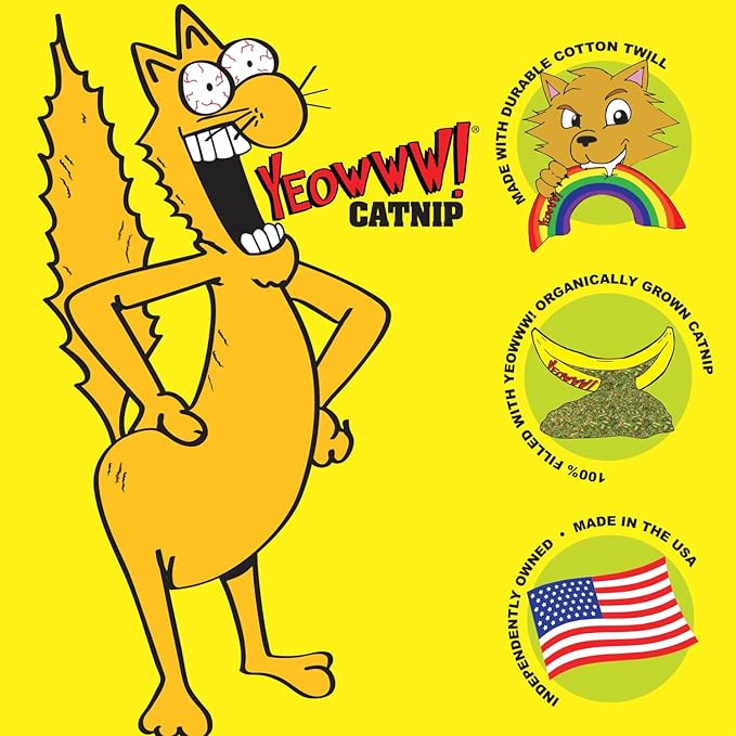 Yeowww!, Strawberries Catnip Cat Toy, 3 Count