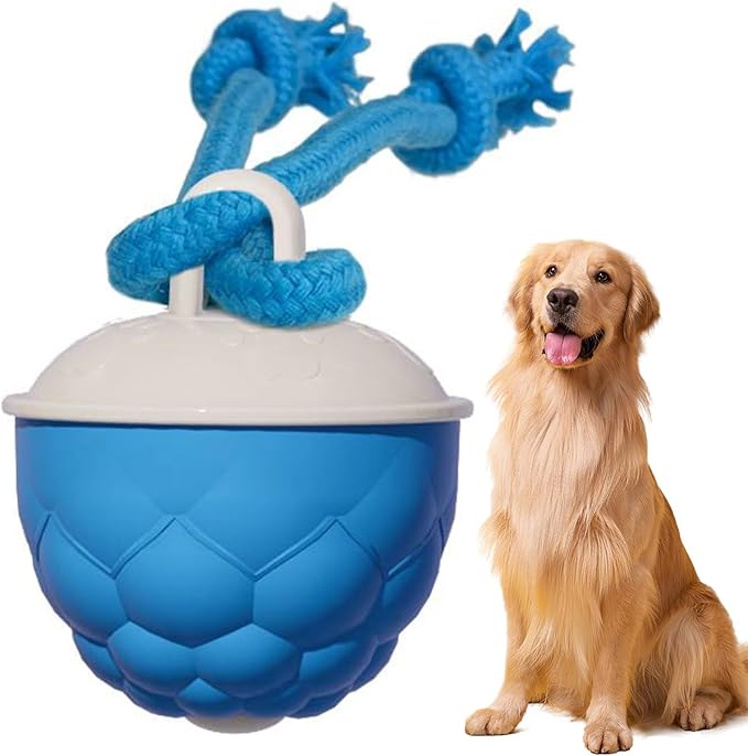 Interactive Dog Toys, Dog Ball Laun-Cher - 2026 Upgraded Motion Activated Automatic Rolling Ball Toys for Small/Medium/Large Dogs Balls for Boredom to Keep Them Busy with Dog Toy Balls (Blue)